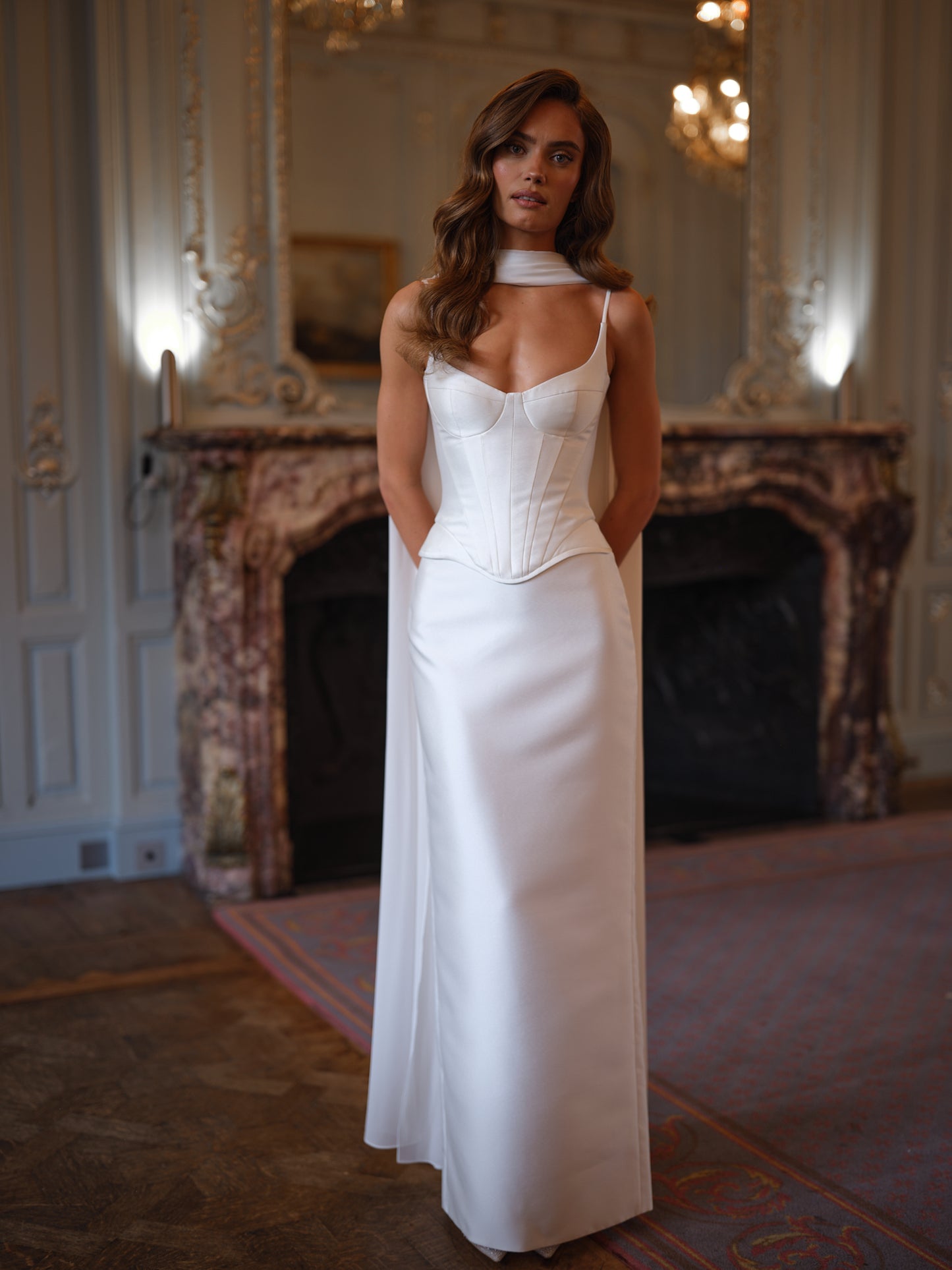 PENELOPE DOUBLE SATIN GOWN