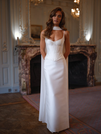 PENELOPE DOUBLE SATIN GOWN